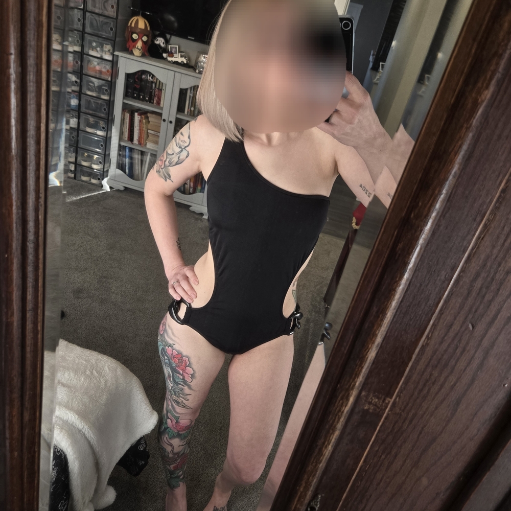 Victoria's Secret Black One-Shoulder One Piece